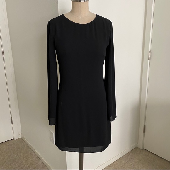 EXPRESS Little Black Dress w/ Key Hole Open Back - Picture 2 of 4